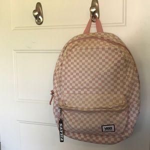 Vans Pink Checkered Backpack